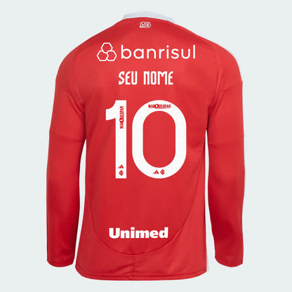 Camisa adidas Internacional Manga Longa 2025/26 I Com Patrocínios